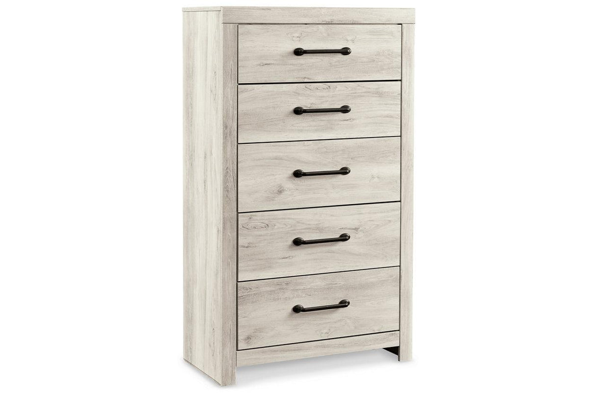 Cambeck Whitewash Chest of Drawers by Ashley at Eve Furniture