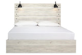 Cambeck Whitewash King Panel Bed by Ashley at Eve Furniture