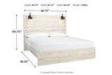 Cambeck Whitewash King Panel Bed by Ashley at Eve Furniture