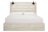 Cambeck Whitewash King Platform Bed with 4 Storage Drawers by Ashley at Eve Furniture