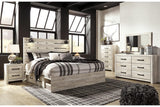 Cambeck Whitewash King Platform Bed with 4 Storage Drawers by Ashley at Eve Furniture