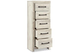 Cambeck Whitewash Narrow Chest of Drawers by Ashley at Eve Furniture