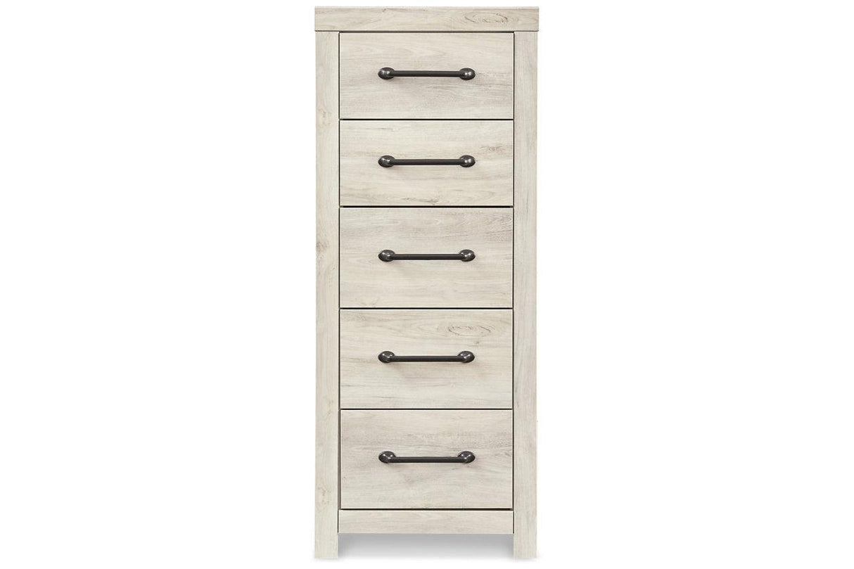 Cambeck Whitewash Narrow Chest of Drawers by Ashley at Eve Furniture