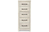 Cambeck Whitewash Narrow Chest of Drawers by Ashley at Eve Furniture