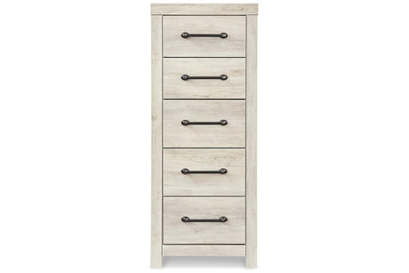 Cambeck Whitewash Narrow Chest of Drawers by Ashley at Eve Furniture