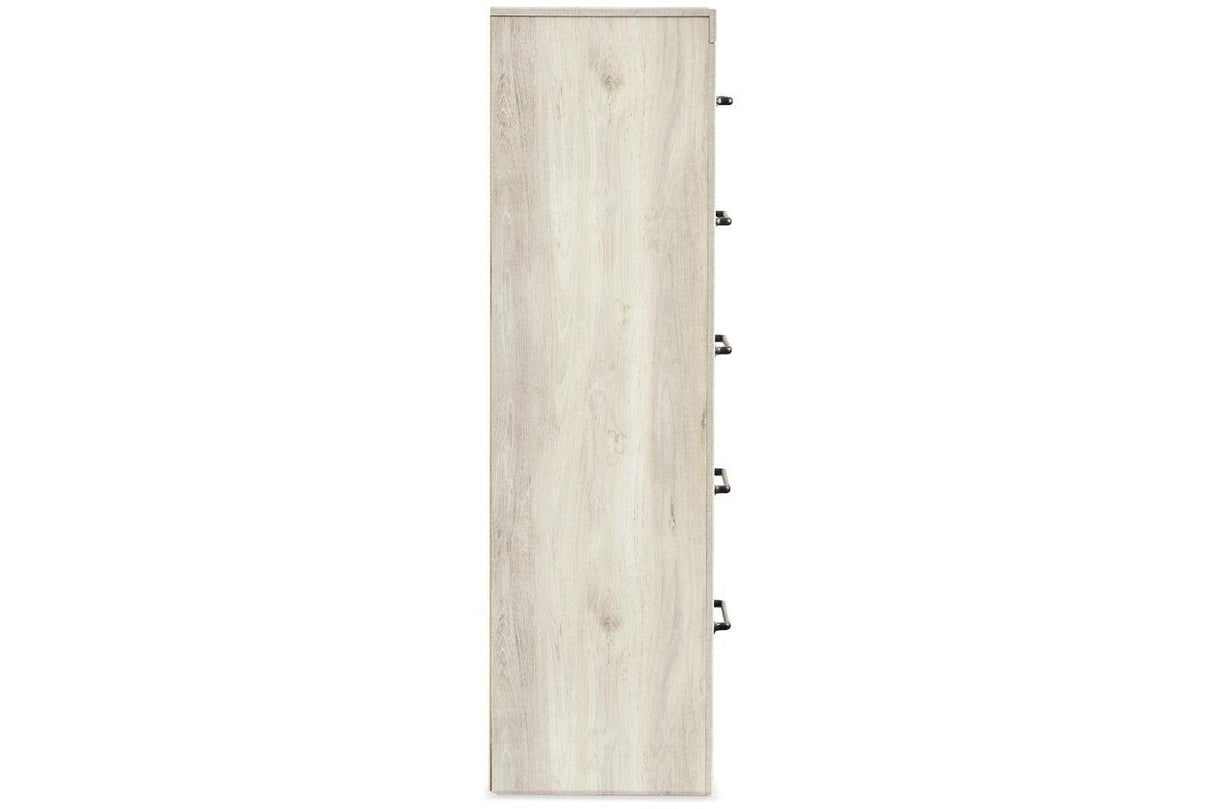 Cambeck Whitewash Narrow Chest of Drawers by Ashley at Eve Furniture