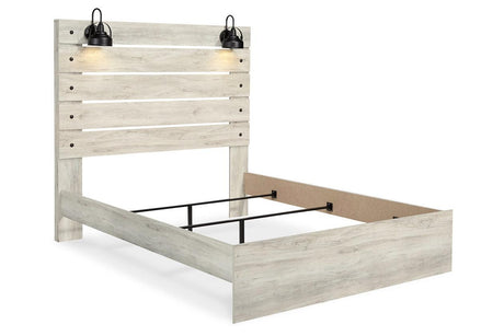 Cambeck Whitewash Queen Panel Bed by Ashley at Eve Furniture