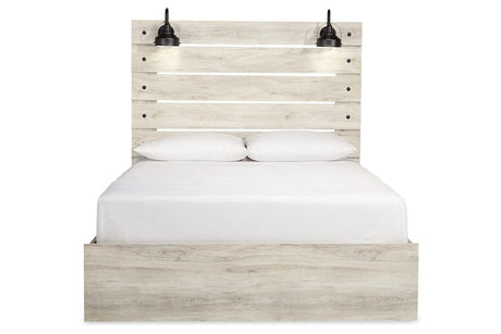 Cambeck Whitewash Queen Panel Bed by Ashley at Eve Furniture