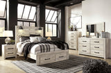 Cambeck Whitewash Storage Panel Bedroom Set by Ashley at Eve Furniture