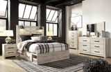 Cambeck Whitewash Storage Platform Bedroom Set with 4 Drawers by Ashley at Eve Furniture