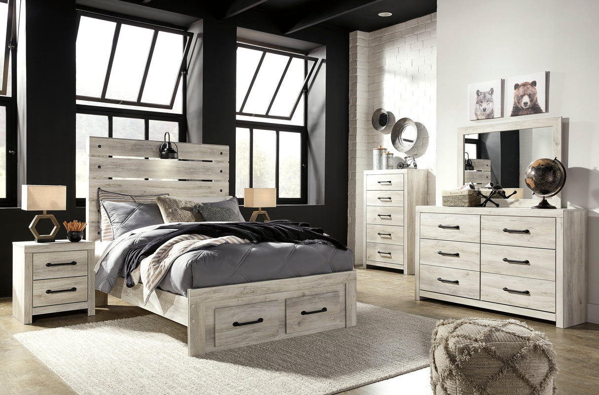 Cambeck Whitewash Storage Youth Panel Bedroom Set by Ashley at Eve Furniture