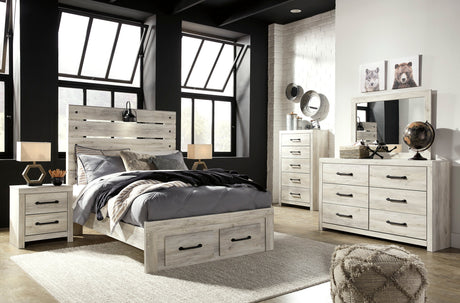 Cambeck Whitewash Storage Youth Panel Bedroom Set by Ashley at Eve Furniture