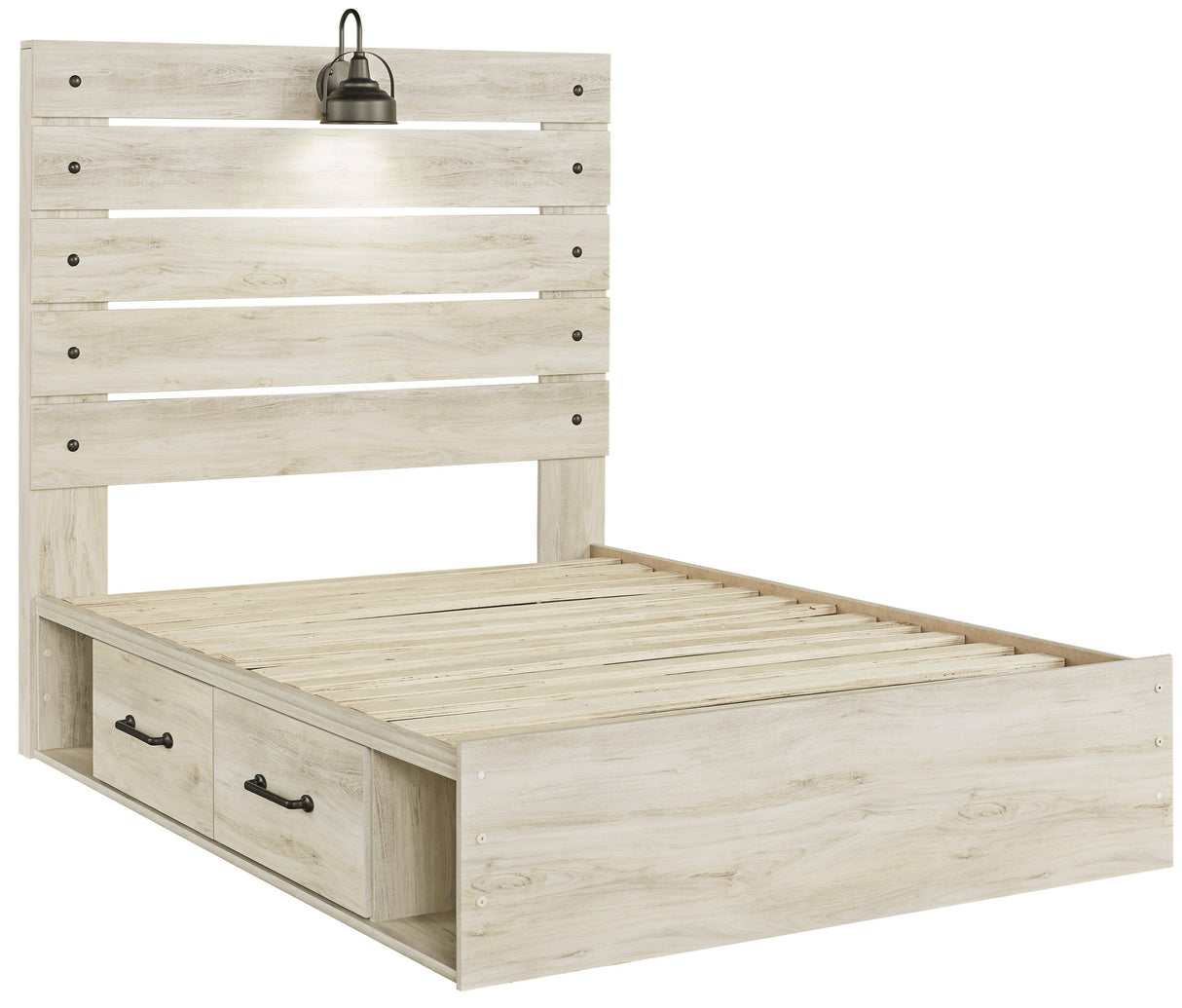 Cambeck Whitewash Storage Youth Platform Bedroom Set with 2 Drawers by Ashley at Eve Furniture