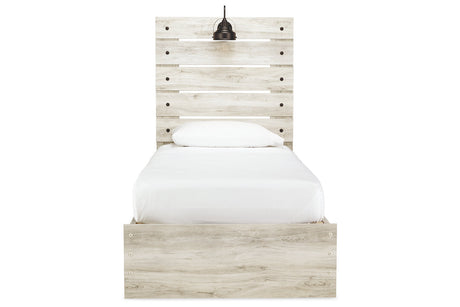 Cambeck Whitewash Twin Storage Platform Bed with 2 Drawers by Ashley at Eve Furniture