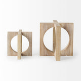 Cambie 5.7L x 5.7W x 5.7H Light Brown Wood Small Decorative Object by Mercana at Eve Furniture
