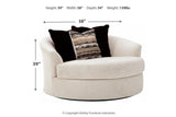 Cambri Snow Oversized Chair by Ashley at Eve Furniture
