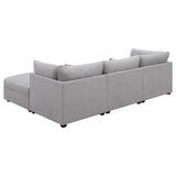 Cambria 4-piece Upholstered Modular Sectional Grey