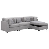 Cambria Grey 4-piece Upholstered Modular Sectional by Coaster at Eve Furniture
