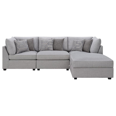 Cambria Grey 4-piece Upholstered Modular Sectional by Coaster at Eve Furniture
