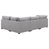 Cambria Grey 4-piece Upholstered Modular Sectional by Coaster at Eve Furniture