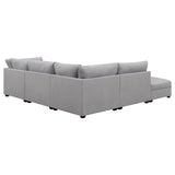 Cambria Grey 5-Piece Upholstered Modular Sectional by Coaster at Eve Furniture
