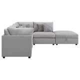 Cambria Grey 5-Piece Upholstered Modular Sectional by Coaster at Eve Furniture