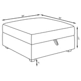 Cambria Grey 5-piece Upholstered Modular Sectional by Coaster at Eve Furniture