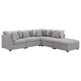 Cambria Grey 5-piece Upholstered Modular Sectional by Coaster at Eve Furniture