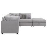 Cambria Grey 5-piece Upholstered Modular Sectional by Coaster at Eve Furniture