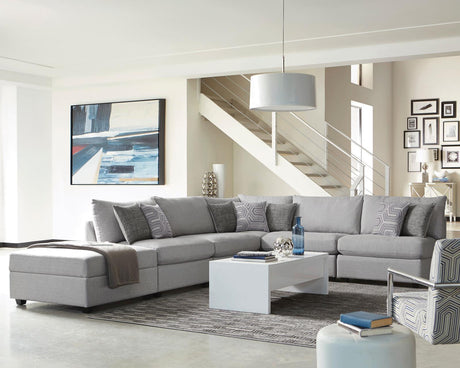 Cambria Grey 5-piece Upholstered Modular Sectional by Coaster at Eve Furniture