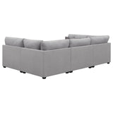 Cambria Grey 6-piece Upholstered Modular Sectional by Coaster at Eve Furniture