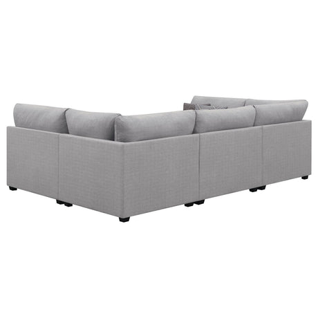 Cambria Grey 6-piece Upholstered Modular Sectional by Coaster at Eve Furniture