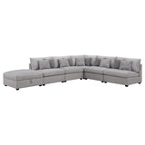 Cambria Grey 6-piece Upholstered Modular Sectional by Coaster at Eve Furniture