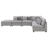 Cambria Grey 6-piece Upholstered Modular Sectional by Coaster at Eve Furniture