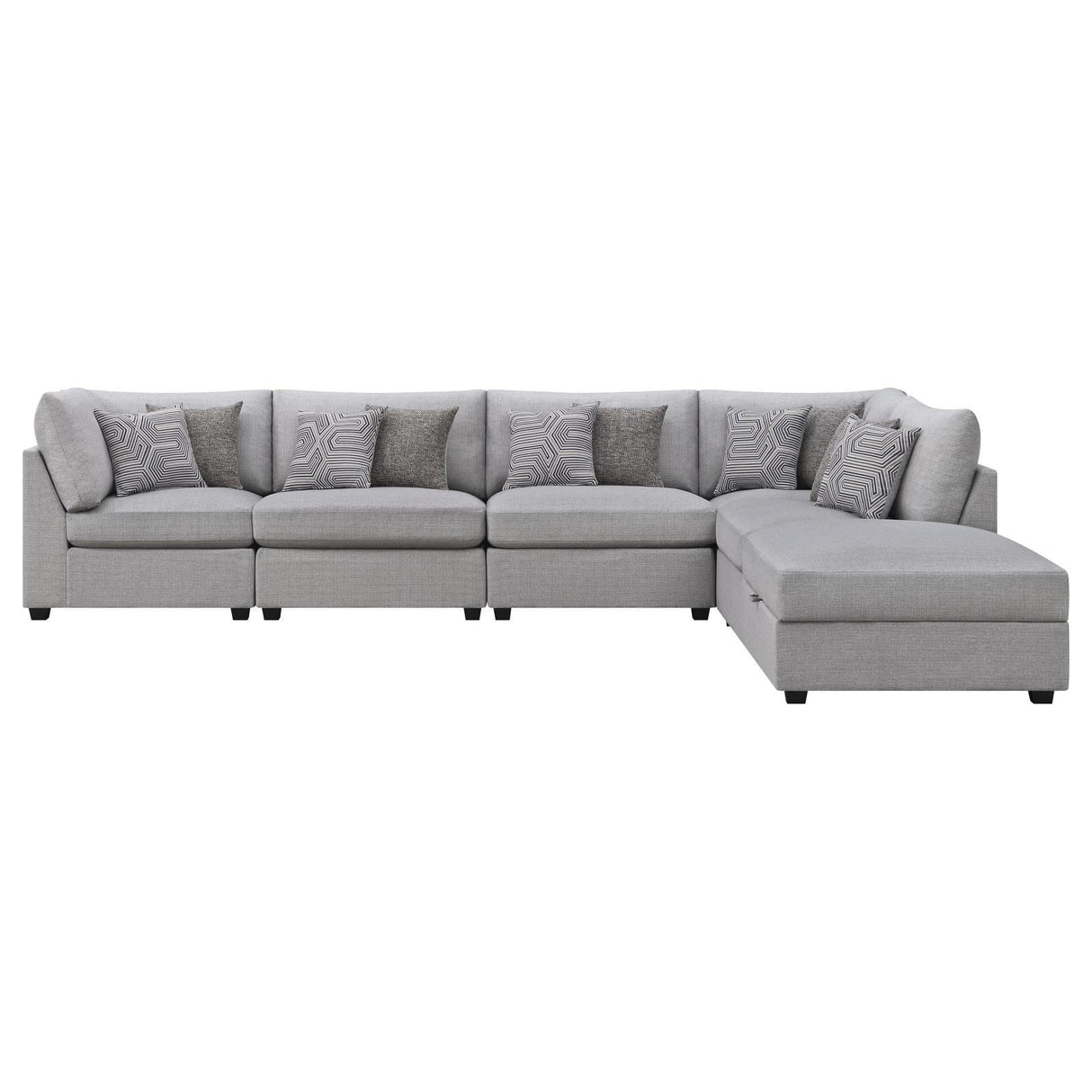 Cambria Grey 6-piece Upholstered Modular Sectional by Coaster at Eve Furniture
