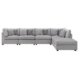 Cambria Grey 6-piece Upholstered Modular Sectional by Coaster at Eve Furniture