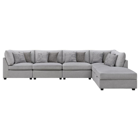 Cambria Grey 6-piece Upholstered Modular Sectional by Coaster at Eve Furniture