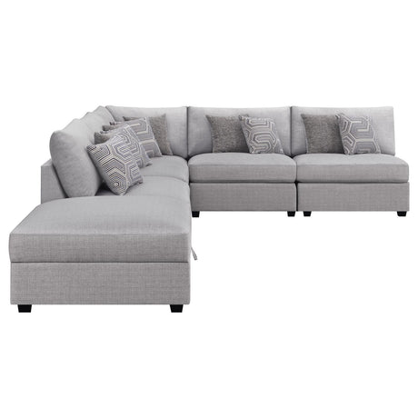 Cambria Grey 6-piece Upholstered Modular Sectional by Coaster at Eve Furniture