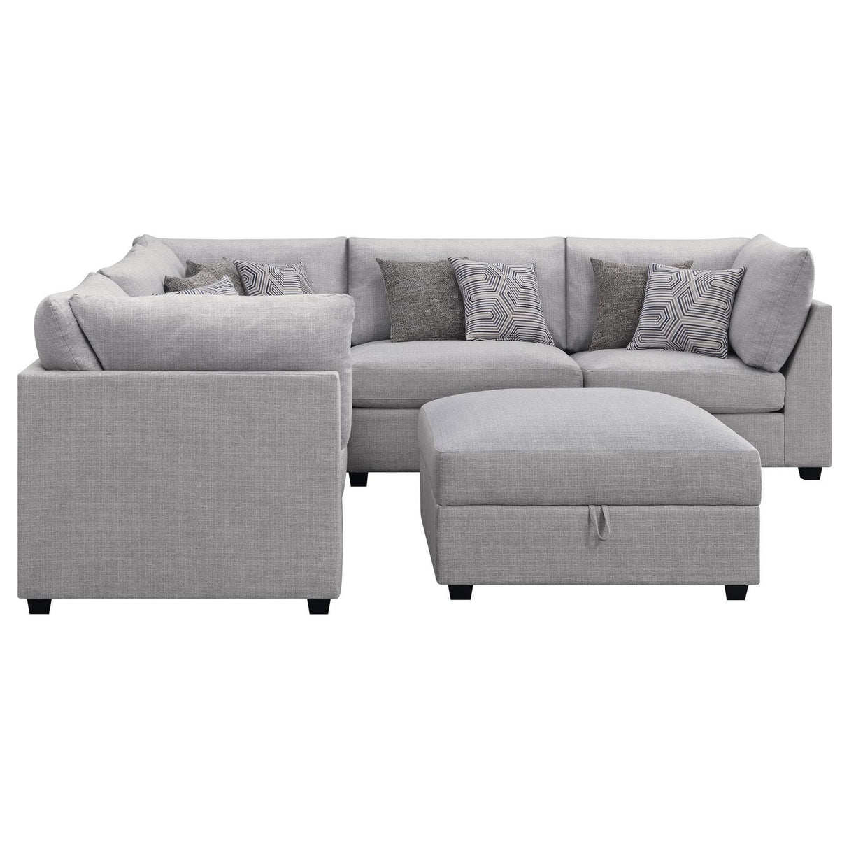 Cambria Grey 6-piece Upholstered Modular Sectional by Coaster at Eve Furniture