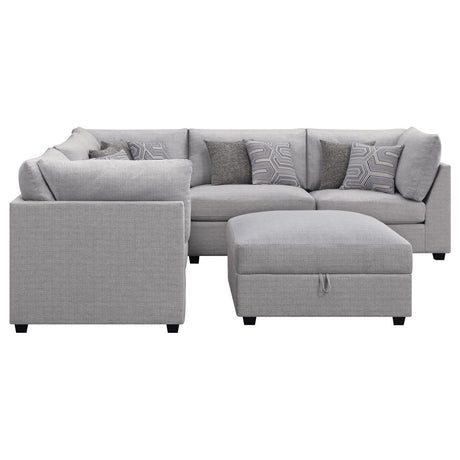 Cambria Grey 6-piece Upholstered Modular Sectional by Coaster at Eve Furniture