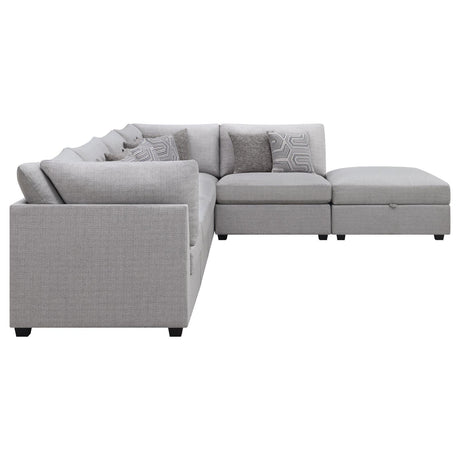 Cambria Grey 6-piece Upholstered Modular Sectional by Coaster at Eve Furniture