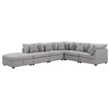Cambria Grey 6-piece Upholstered Modular Sectional by Coaster at Eve Furniture