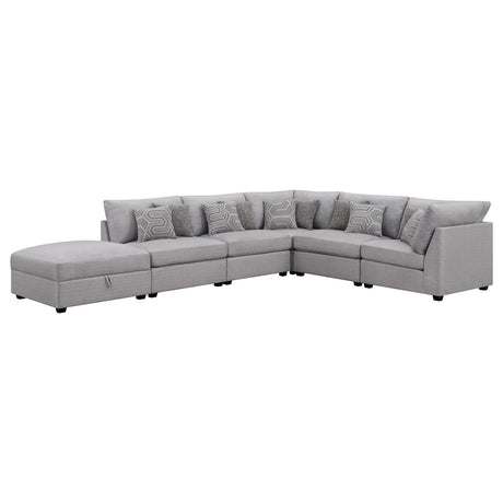 Cambria Grey 6-piece Upholstered Modular Sectional by Coaster at Eve Furniture