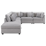 Cambria Grey 6-piece Upholstered Modular Sectional by Coaster at Eve Furniture
