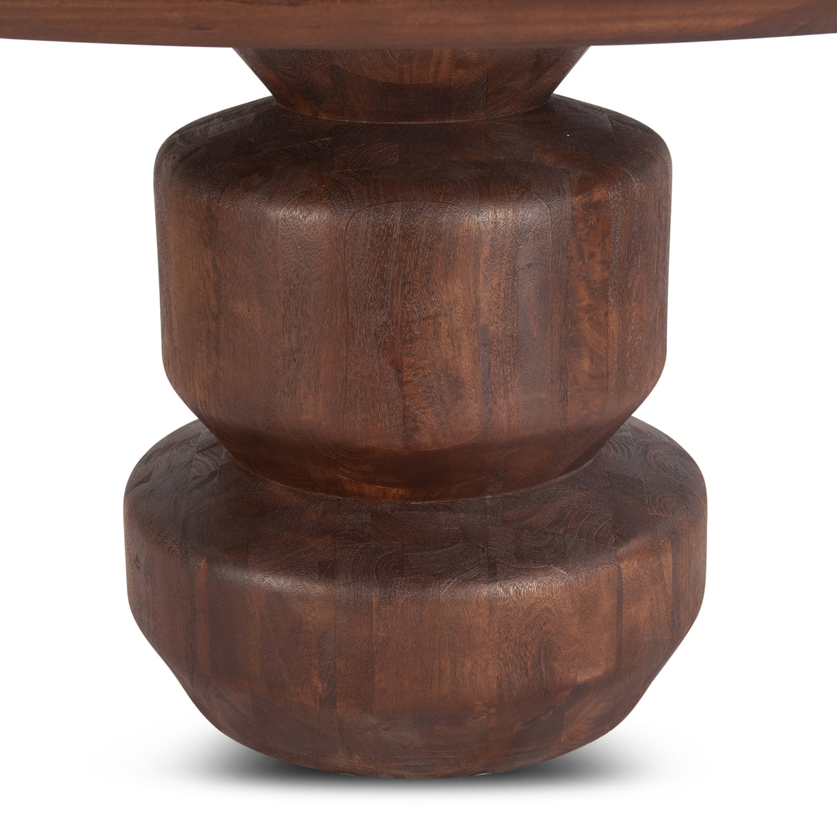 Cambridge 60" Round Dining Table in Walnut Mango Wood by Home Trends & Design at Eve Furniture
