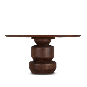 Cambridge 60" Round Dining Table in Walnut Mango Wood by Home Trends & Design at Eve Furniture