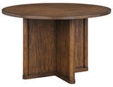 Cambridge Burnished Chestnut 47.25″ Round Dining Table by Steve Silver at Eve Furniture