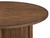 Cambridge Burnished Chestnut 47.25″ Round Dining Table by Steve Silver at Eve Furniture