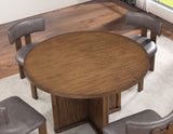 Cambridge Burnished Chestnut 47.25″ Round Dining Table by Steve Silver at Eve Furniture