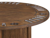 Cambridge Burnished Chestnut Dining Set with Folding Removable Game Top by Steve Silver at Eve Furniture